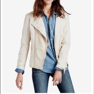 Lucky Brand Leather Mix Moto Jacket